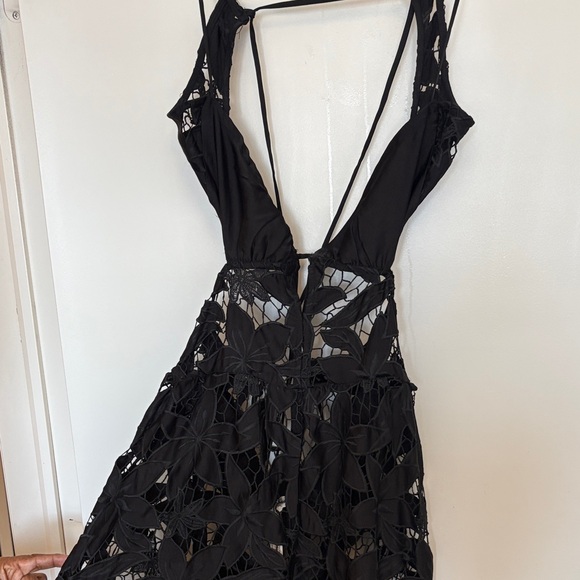 Free People Black Lace Jumpsuit - Picture 2 of 3